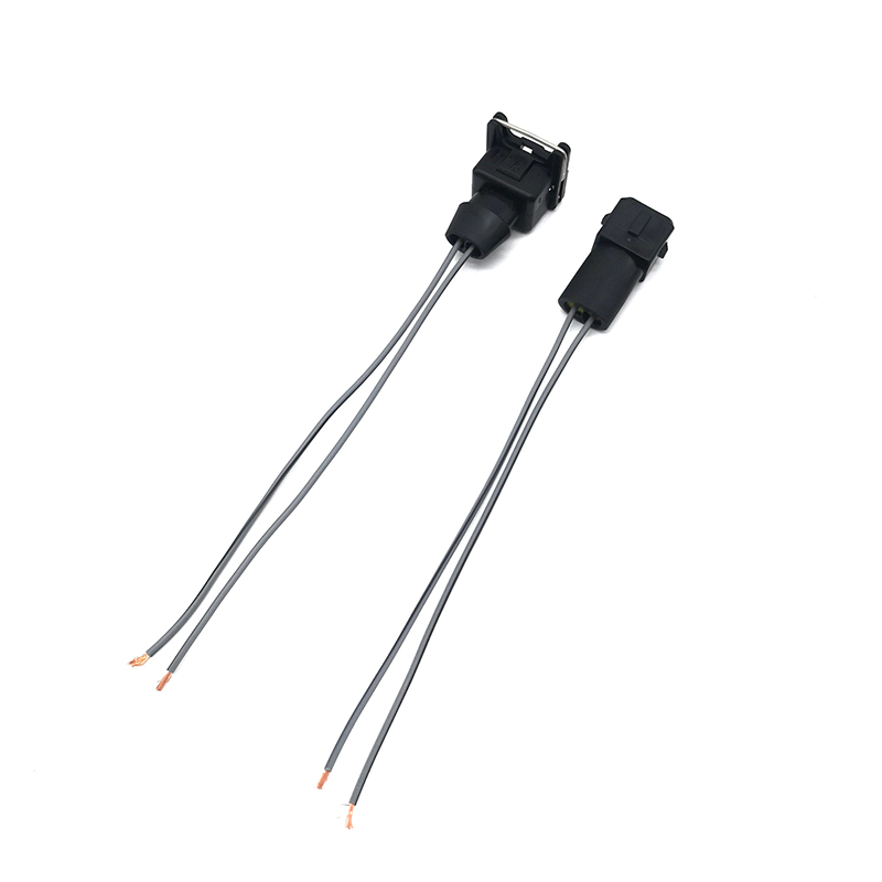 2 Pin Flange-Mount Motorcycle Light Connector Pigtail - ENJOE Harness