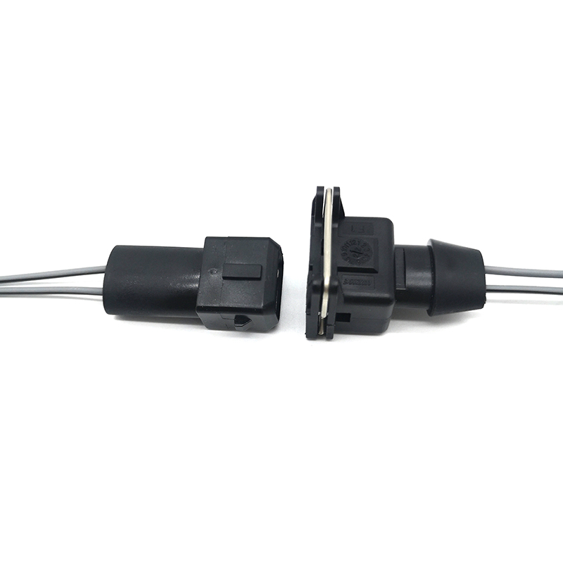 2 Pin Flange-Mount Motorcycle Light Connector Pigtail - ENJOE Harness