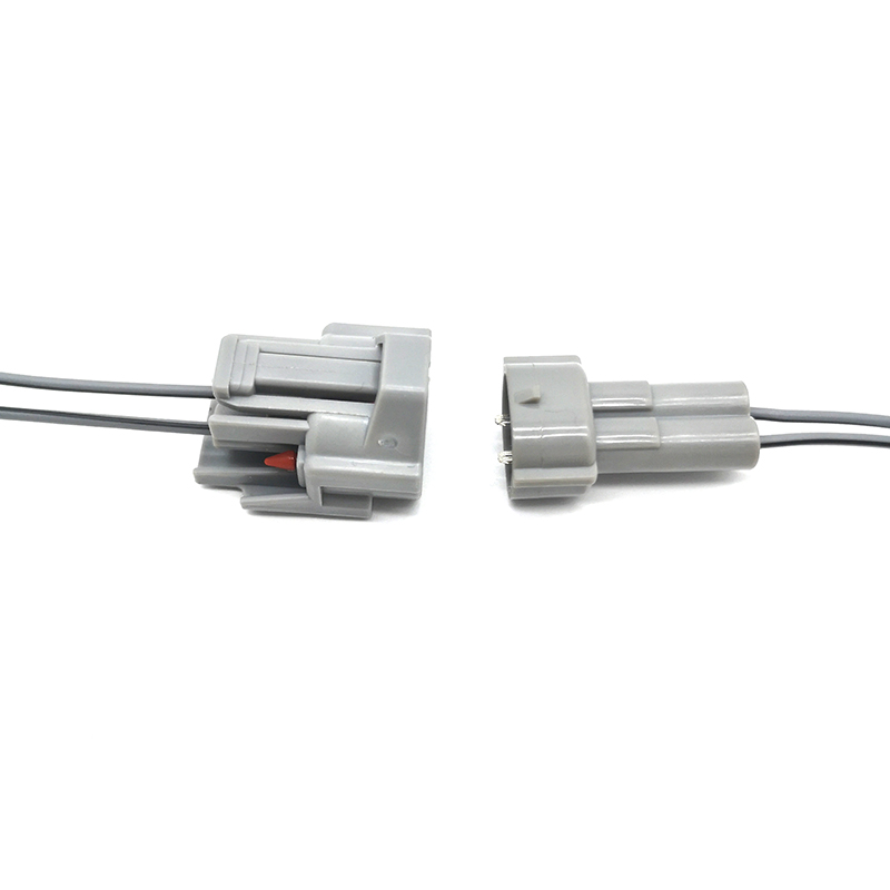 2 Pin Gray Motorcycle Light Connector Pigtail - ENJOE Harness