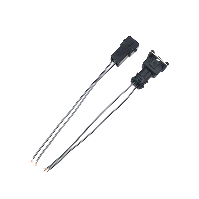 2 Pin Panel-Mount Motorcycle Light Connector Pigtail - ENJOE Harness