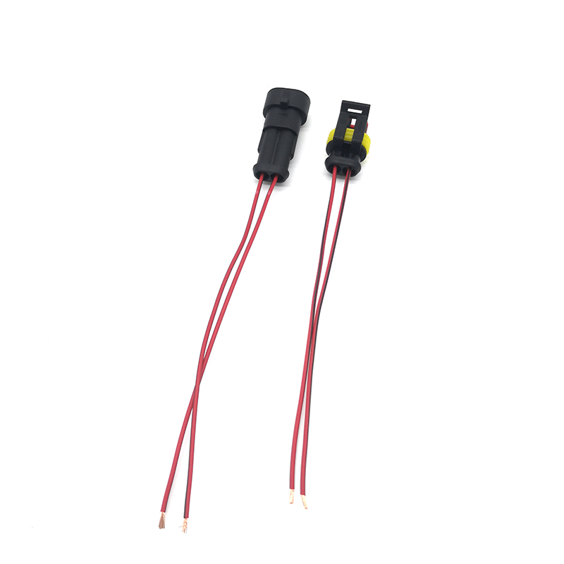 2 Pin Sealed Automotive Light Connector Pigtail - ENJOE Harness
