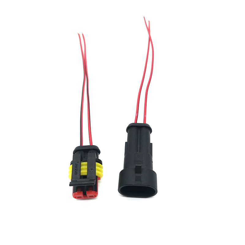 2 Pin Sealed Automotive Light Connector Pigtail - ENJOE Harness
