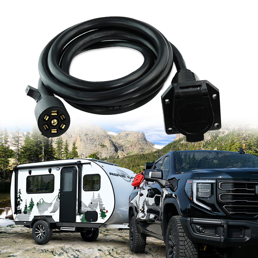 4 8 12 16 FT 7-Way RV Trailer Lead Wire - ENJOE Harness