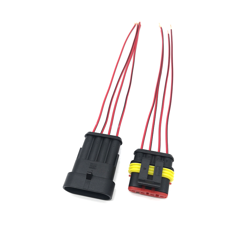 4 Pin Sealed Automotive Light Connector Pigtail - ENJOE Harness