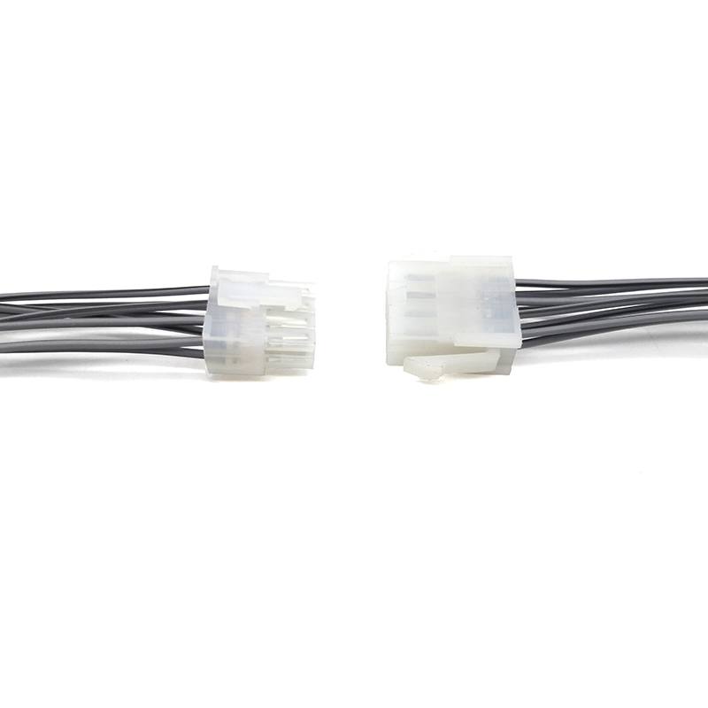 6 Pin White Motorcycle Light Connector Pigtail - ENJOE Harness
