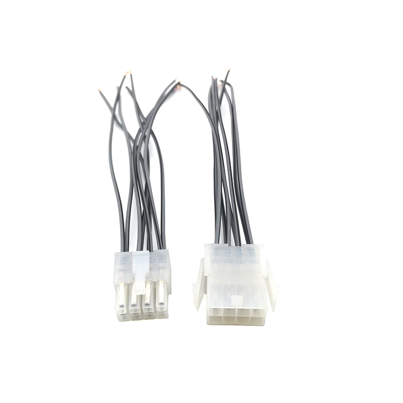 6 Pin White Motorcycle Light Connector Pigtail - ENJOE Harness