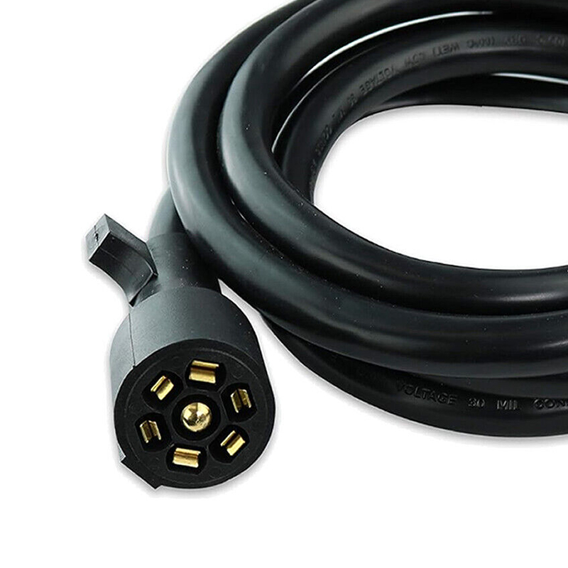 8 FT 7-Way RV Trailer Cord With Junction Box - ENJOE Harness
