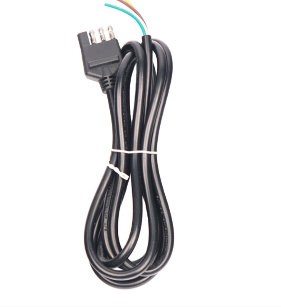 7-Way RV Trailer Lead Wire With Protective Sleeve